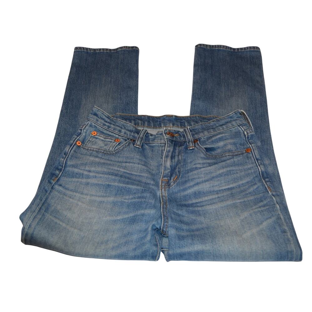 Madewell Kick Out Crop Jeans Women’s 25 Light Wash Flare Raw Hem Denim